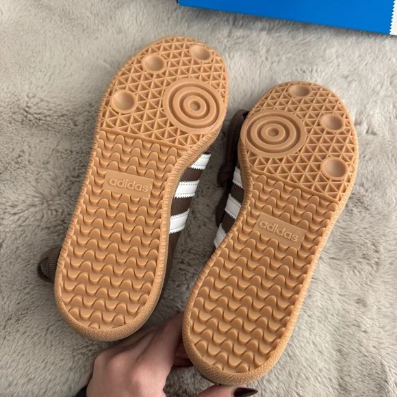 adidas Originals Samba OG Earth Strata Footwear White Gold (Women's) size 6 - Picture 6 of 8